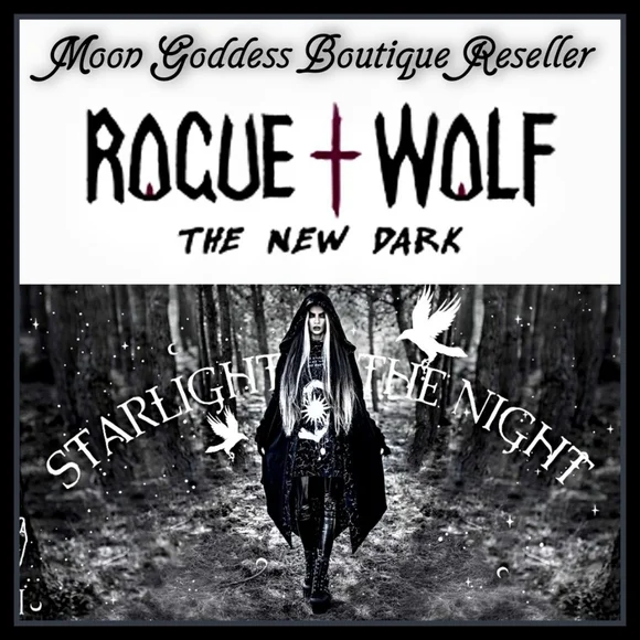 🆕️🆑️ ROGUE+WOLF LIGHT OVER DARK CHOKER | 3D Witch Spider Silk Blade Black - Picture 8 of 12